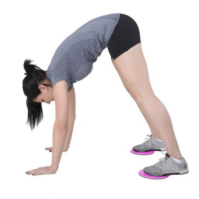 2PCS Sliding Slider Gliding Discs Fitness Disc Exercise Sliding Plate For Yoga Gym Abdominal Core Training Equipment