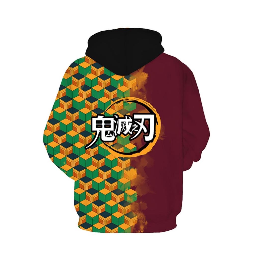 Anime Demon Slayer Kimetsu No Yaiba 3D Hoodie Sweatshirts Agatsuma Zenitsu Tomioka Giyuu Cosplay Men Coat Outfit