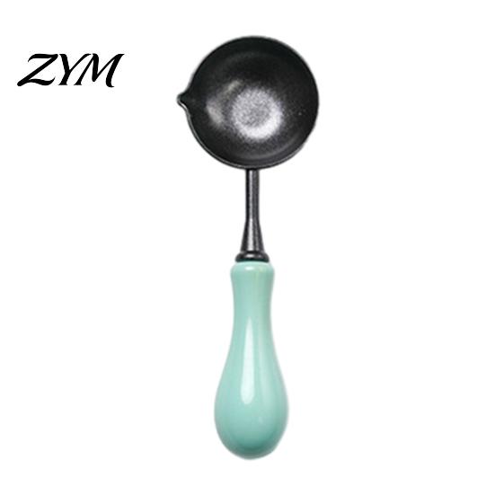 Wax Stamp Accessories Seal Spoon with Ergonomic Handle, Non-Stick Sealing Melting Spoon, Tool Warmer for Envelope & Letter Art Crafts Card Making
