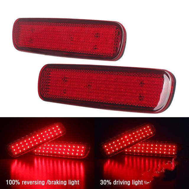 

2 шт. светодиодный отражатель заднего бампера для Toyota Land Cruiser 100 для Cygnus LX470 1991-2007 автомобильные аксессуары третий стоп-сигнал