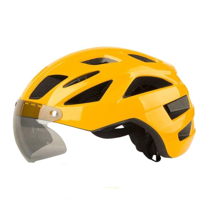 New comfortable road mountain riding helmet goggles integrated molding bicycle helmet equipment protection