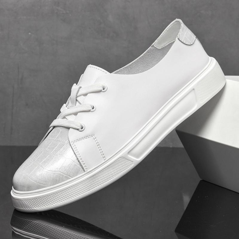 Mode Herren Lederschuhe Slipper Weiche Loafer Rutschfest Sommer Atmungsaktiv Fahr-Flats Frühling Gehen Büro Arbeitsschuhe Mokassin Homme