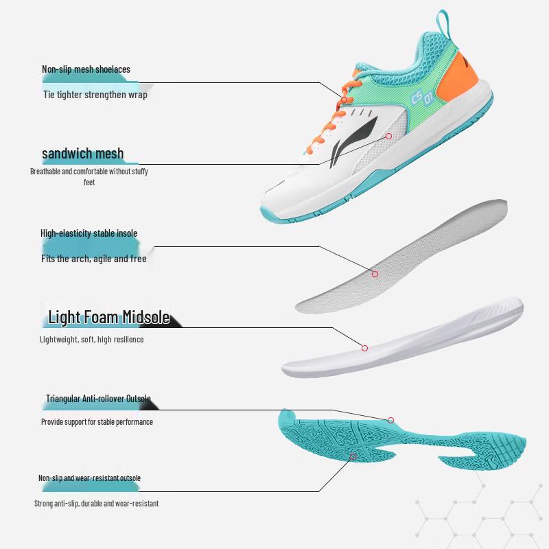 Li-Ning Rocket 1.0 Unisex Badminton & Court Shoes