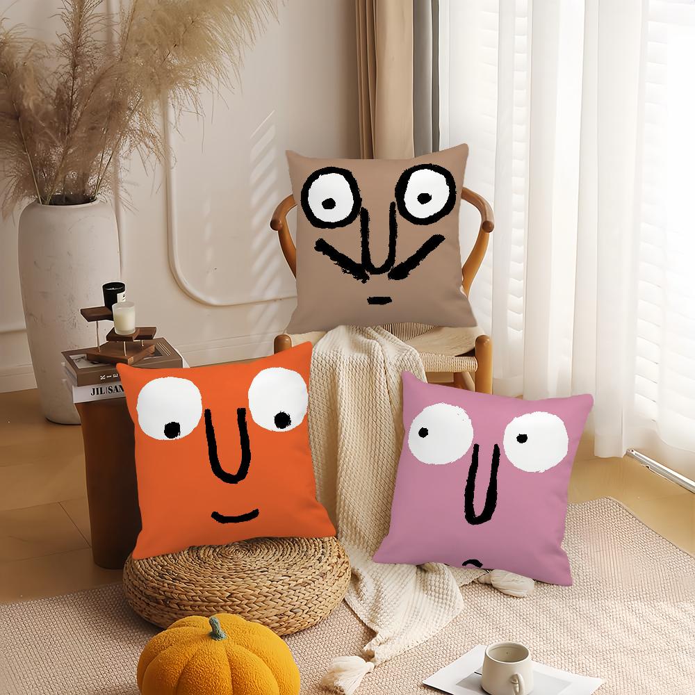 Ästhetische Kunst J-Jean J-Jullien Kissenbezug Geeignet für Schlafzimmer Wohnzimmer Autos Heimdekoration