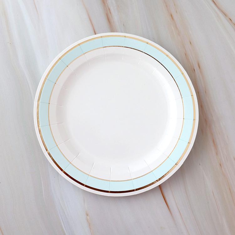 Kindergeburtstag Einweg-Papp-Dessertteller für Party und Picknick