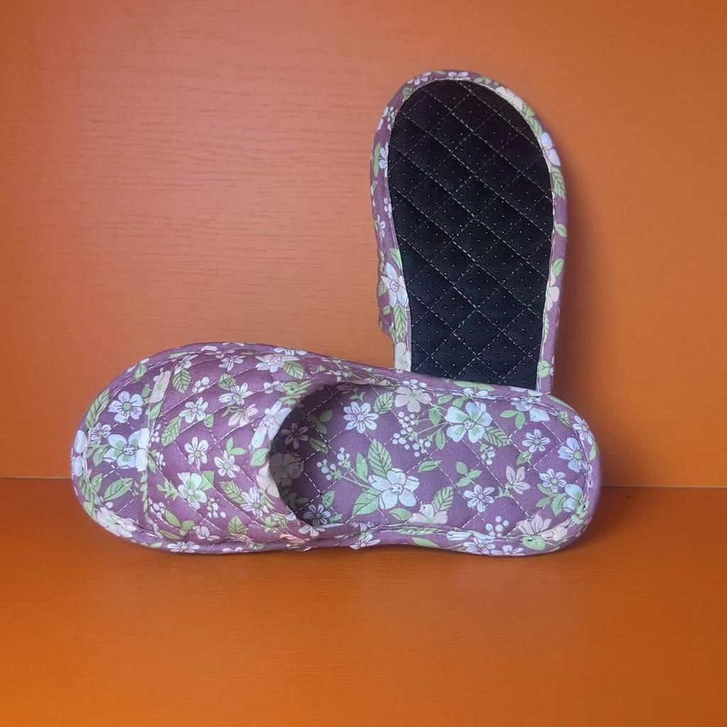 Karierte Baumwolle Weiche Sohle Indoor Rutschfeste Hausschuhe - Geräuschlos, Bequem, Vier-Jahreszeiten-Schuhwerk