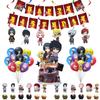 Ninja Naruto Theme Party Supplies Decor Banner Balloon Cake Topper Adult Kids
