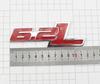 vplrc1 3D Metal 6.2L Logo Car Rear Boot Trunk Emblem Badge Sticker For Ford Raptor F150 Hummer H2 Chevrolet C7 Camaro Dodge Challenger