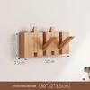 Solid Wood Wall-Mounted Piano Coat Rack with Entryway and Bedroom Hooks