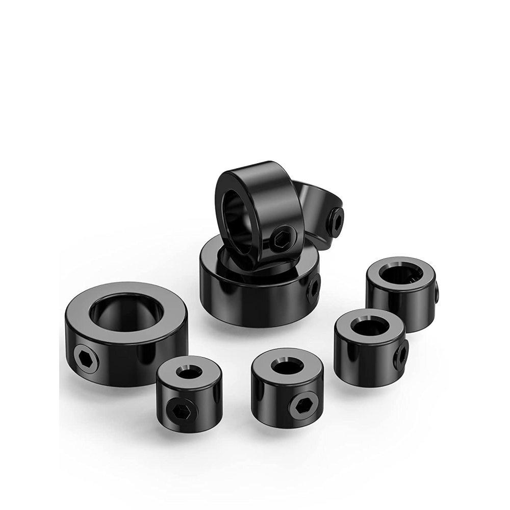 Collar Drill Bit Depth Stop Set Adjustable Positioner Limit Ring Allen Wrench Tighten The Stopper Setscrews Woodworking Tool