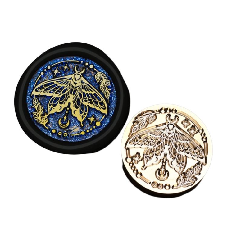 Butterfly Wax Seal Stamp Brass Head Insect Series Sealing Waxed Stamp for Photo Invitation Card Scrapbooking Decorations