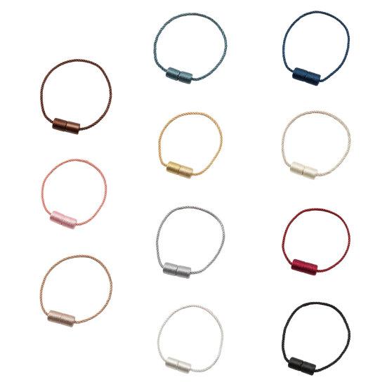 Magnetic Curtain Tiebacks, Modern Simple Rope Curtain Tie Backs, Decorative Drapes Weave Holdbacks for Home Bedroom Office Curtain