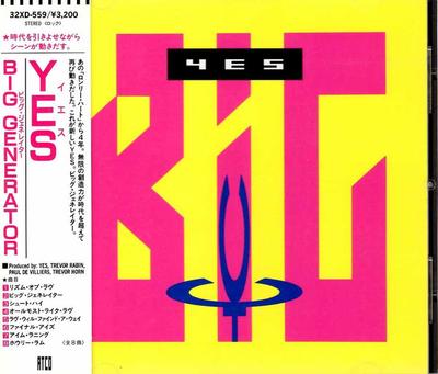CD YES - Big Generator 32XD559 ATCO 1987 Japan Rock Used