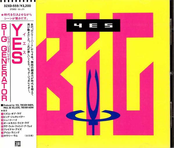 

CD YES - Big Generator 32XD559 ATCO 1987 Япония Рок Б/У