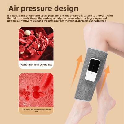 Automatisk Lufttrycksmassage för Vader med Airbag-utskjutning, Konstant Temperatur Varm Kompress Vibration Trådlös Benmassageapparat