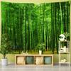 Bamboo Forest Trail Tapestry Wall Hanging Natural Scenery Bohemian Art Hippie Tapiz Dormitory Home Decor