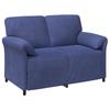 2 Seater Sofa Police Blue 138 X 83 X 95 Cm Velvet