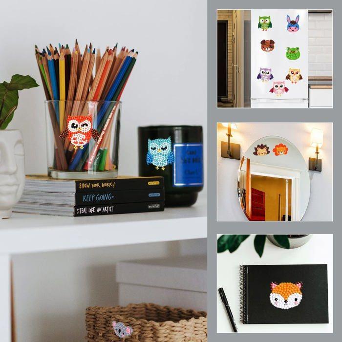 Diamantverf kit - ugbo - ugbo-12 - 39 dieren - milieuvriendelijke hars - voor kinderen vanaf 6 jaar