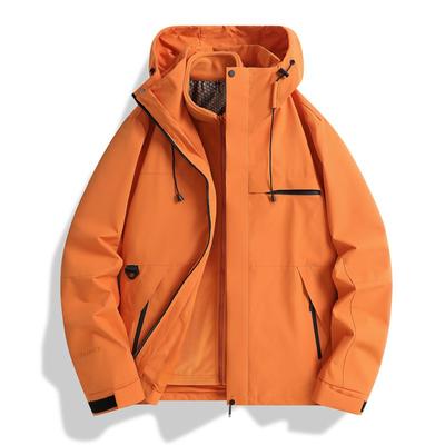 Men Women 2026 3-in-1 Waterproof Hiking Jacket With Fleece Liner Outdoor Trekking Coat