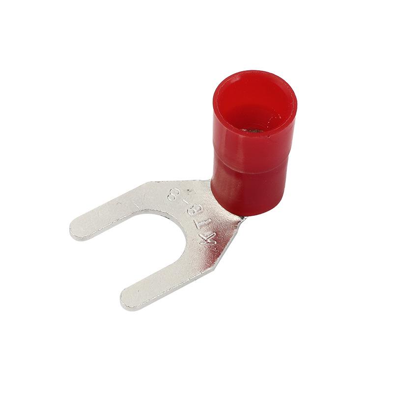 Kaishtong 90° U/Y-Shaped Nylon Pre-Insulated Terminal, SNYBS1.25-6-8