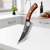 WXCOO Professional Hand Forged Kitchen Knife with Wooden Handle Stainless Steel Boning Knife Cutter Full Tang Butcher Knife