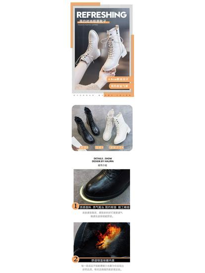 Beige 2025 Martin Stiefel: Echtes weiches Leder, weiche Sohle, Stiefeletten mit niedrigem Absatz für Frühling und Herbst.