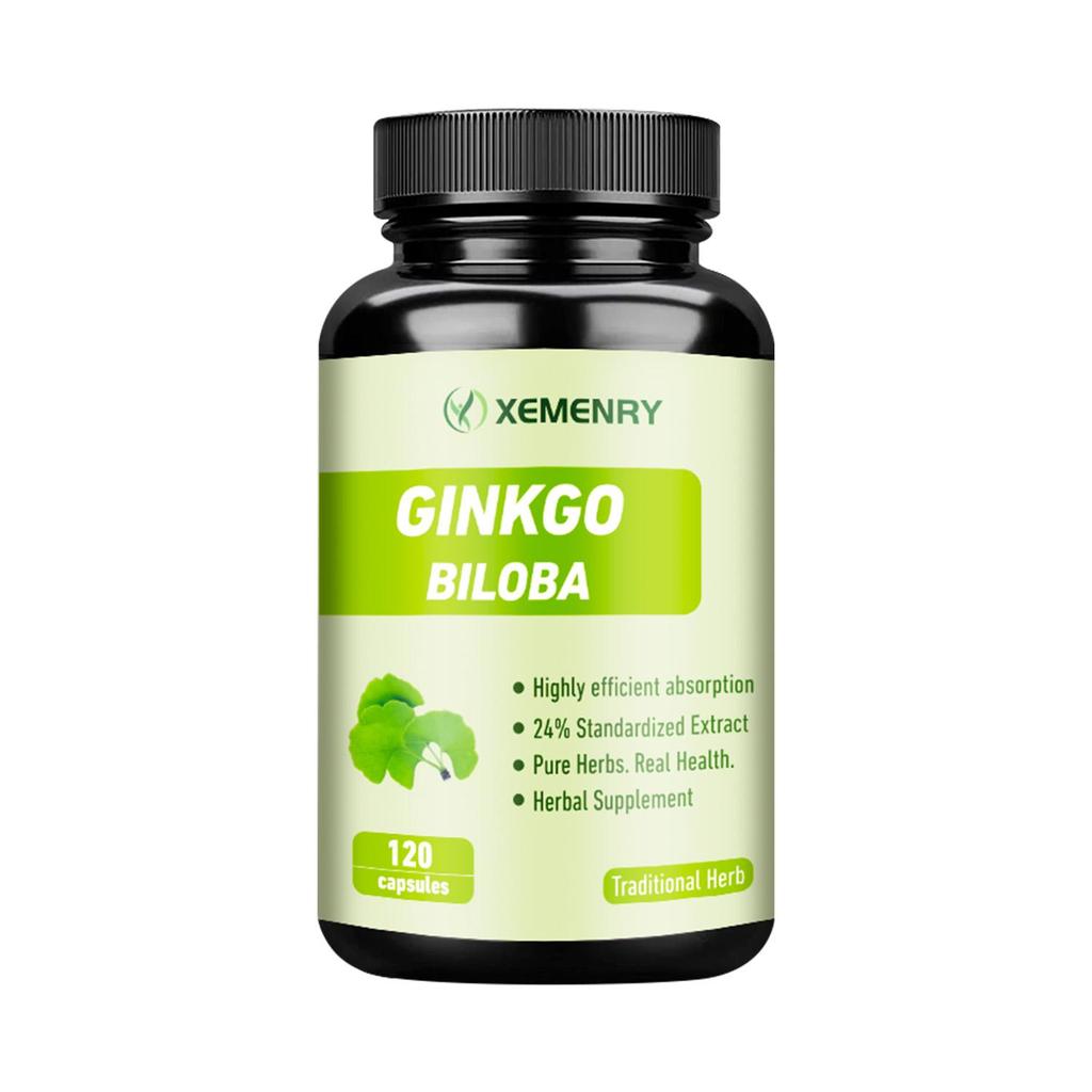 Organic Ginkgo Biloba 1400mg - Brain Function, Memory & Concentration, Non-GMO
