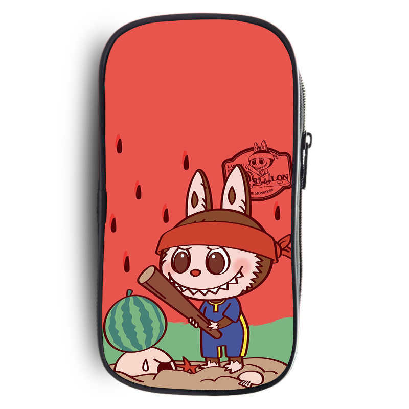 2025 Labubu Primary And Secondary School Students Cartoon Diy Printing Fashion Storage Pencil Bag