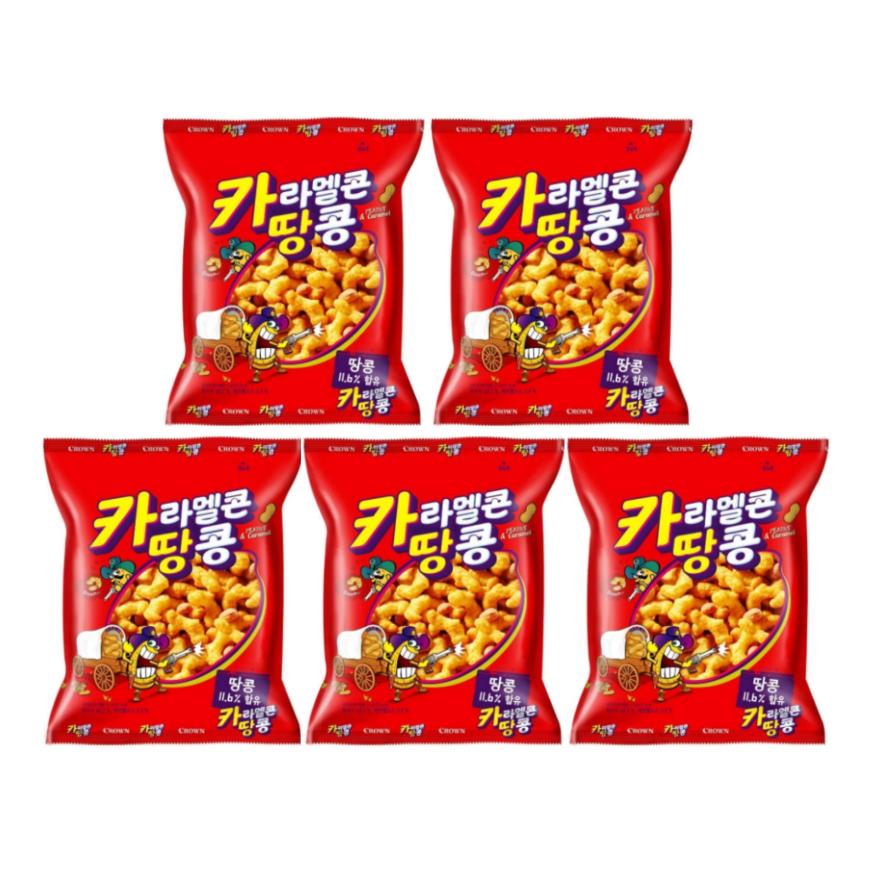 CROWN Karamelový popcorn s arašídy (72 g) (3 Možnosti)