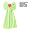 Large Plush Velvet Bow Giant Green Decorative Bow with Long Tail Christmas Tree Topper Decoration for Room Backdrop Wedding Birthday Party Wall Decor
