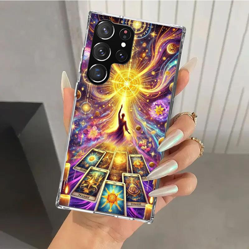 Witch Tarot Card Phone Case for Samsung Galaxy S26 S24 S23 Ultra S25 Edge S22 S21 Plus S20 FE + Soft Print Shell Funda Galaxy S2