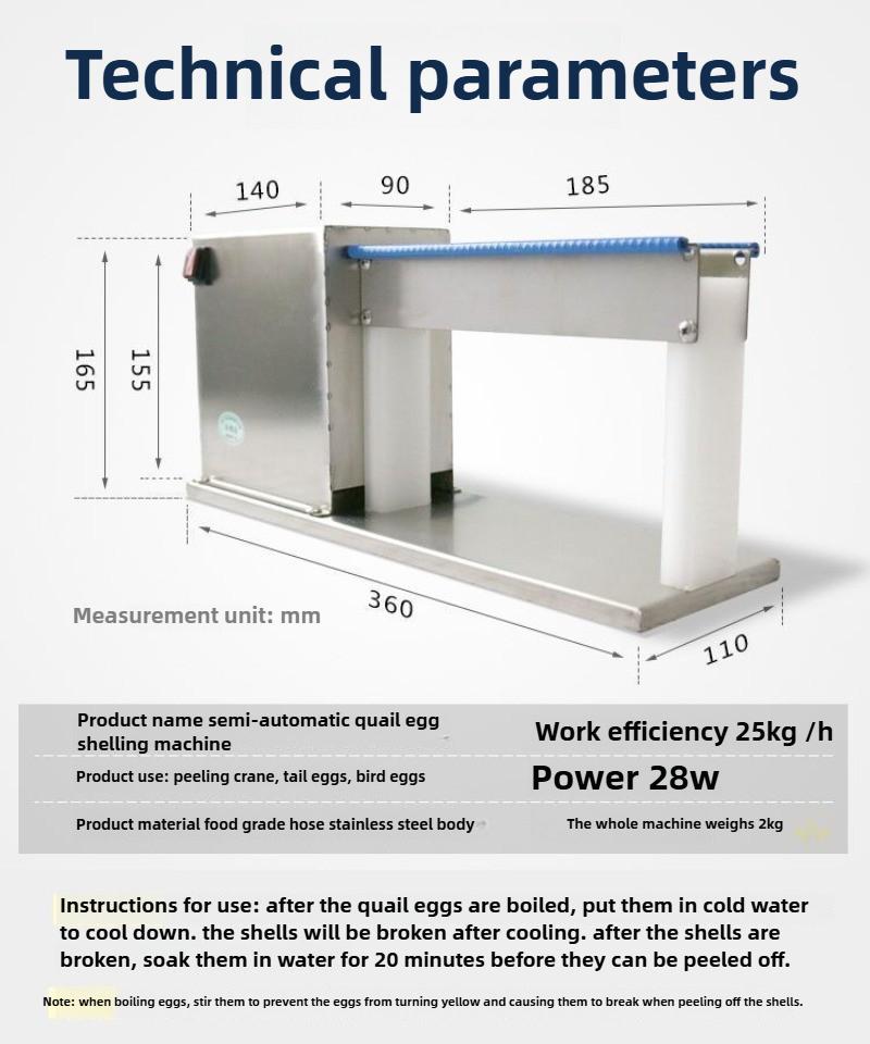 Kleine Wachtelei Schalenentferner Verarbeitungsentfernungsmaschine Wachtelei Schälmaschine Schalenentfernungsmaschine Vollautomatisch Kommerziell