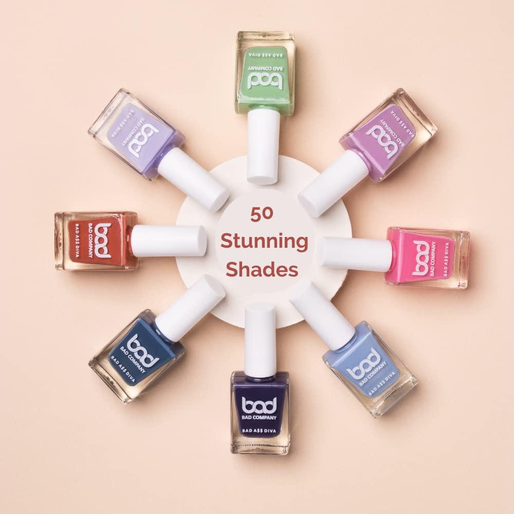 Nagellack, glänzendes Finish, giftstofffreier Nagellack, langanhaltend, splitterfest, vegan, schnelltrocknend und tierversuchsfrei, 10 ml