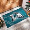 Philadelphia Eagles Tappeto in Velluto di Cristallo Morbido Anti?Tappetino Antiscivolo Comodo per Casa Soggiorno Camera da Letto Tappeto Decorativo