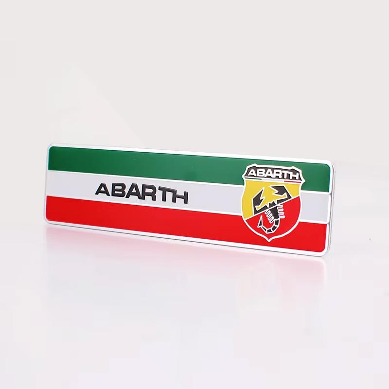 BHB1 Car Metal Emblem Sticker Auto Trunk Decorate Decal Accessories For Fiat Abarth 500 Tipo FR Punto Ducato Stilo Palio Bravo Pondo