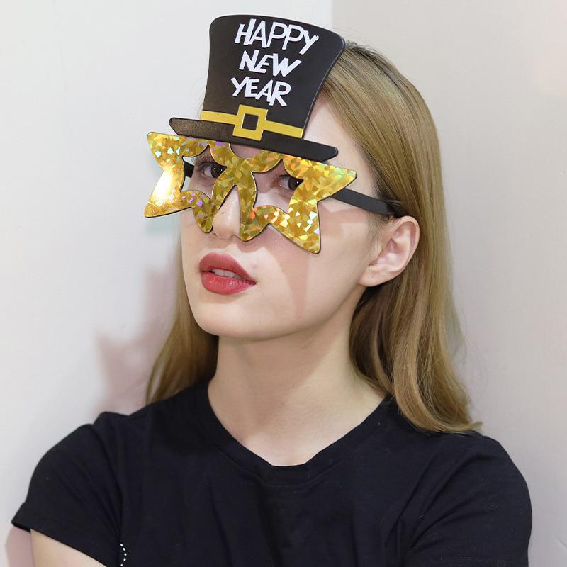 2026  Year Glasses Funny Glasses Eve Party Decoration Po Booth Prop Pc Sunglasses Christmas Supplies 1/3/4Pcs
