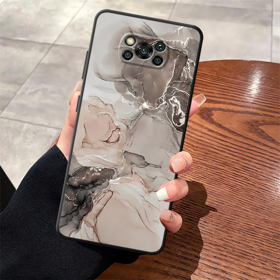 Case for Xiaomi Poco F8 C75 F1 C50 C71 F3 C61 M3 M4 M7 X3 X4 X5 X7 Pro M5 Funda Phone Cover Minimalist Pattern