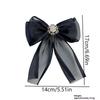 Camellia Flower Brooch Pins For Women Fabric Bow Tie Jk College Style Shirt Collar Pin Elegant Jewelry Accessories