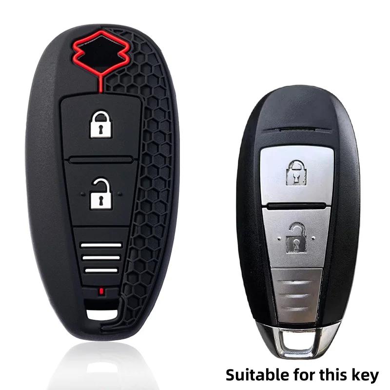 

Silicone Car Key Case Cover For Suzuki Vitara Swift Ignis Kizashi Sx4 Baleno Ertiga Keyless Fob Shell Skin Holder Protector