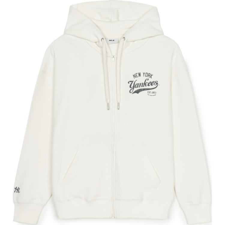 MLB Varsity New York Yankees Jackets & Coats Unisex Cream 3ATRV0351-50CRS L