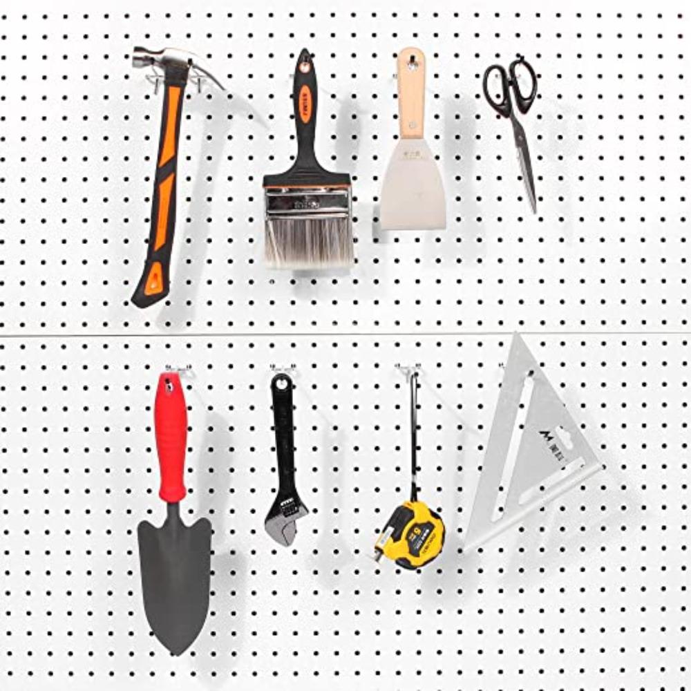 Silver Pegboard Hooks  Storage Racks Hang Fits Retail Shop Peg