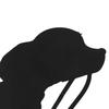 Unique Dog Silhouette Garden Stake Creative Metal Wall Art for Outdoors