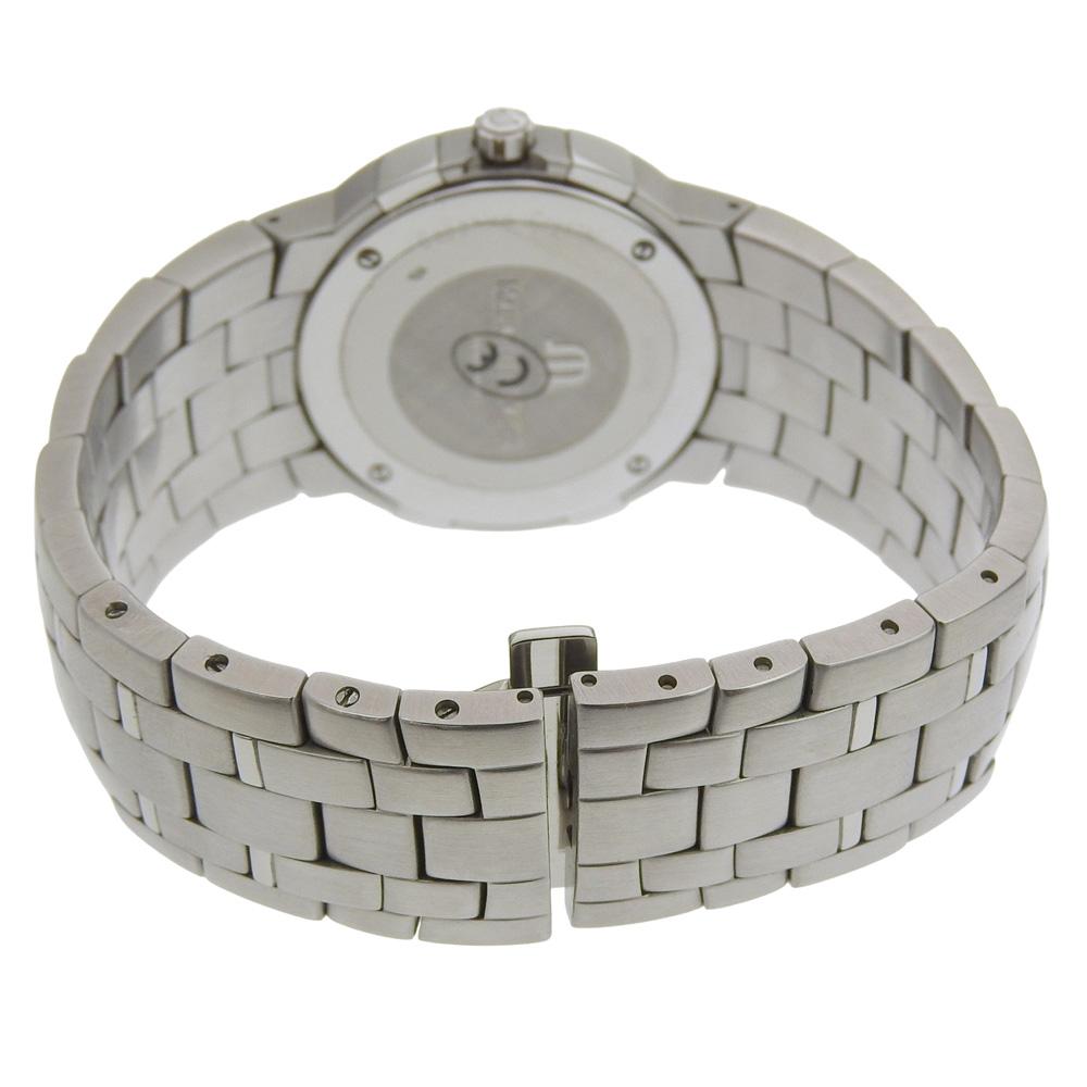 Maurice Lacroix Milestone Watches AF22581 Silver NavyDial Stainless Steel Quartz Analog display mens Used
