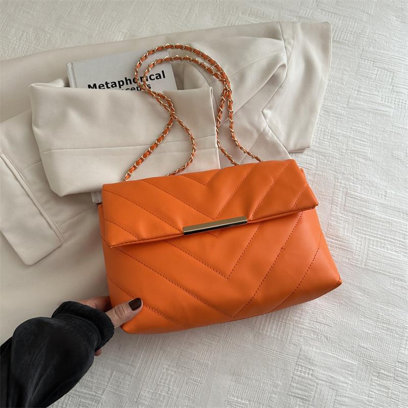 Chic And Trendy Pu Crossbody Bag With Neat Stitching Summer 2024 Casual Tote Bag