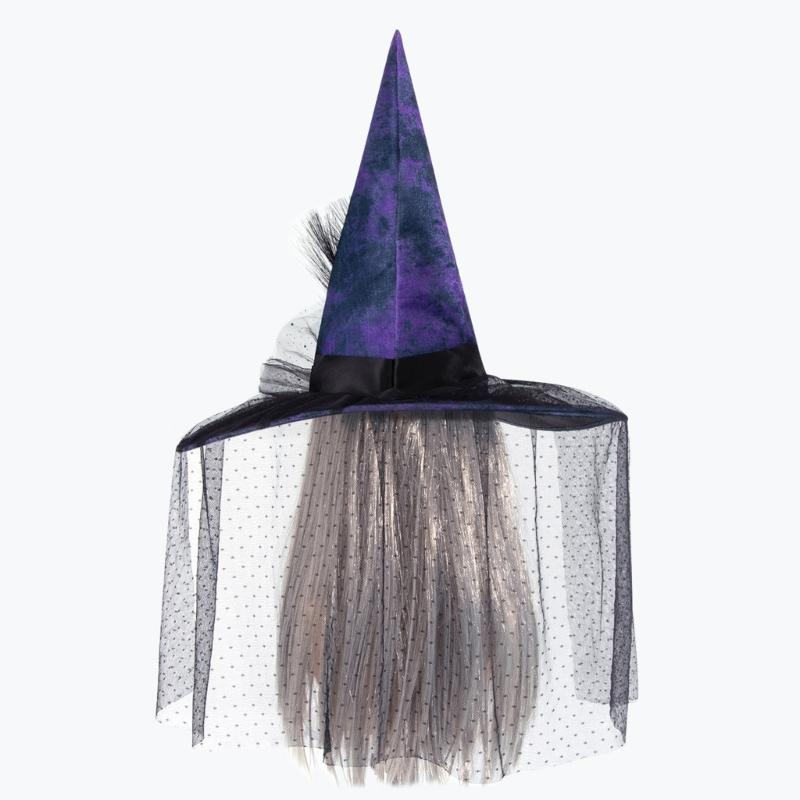 Halloween Witch Hat for Kids Adults Halloween Party Cosplay Costume Props Spooky Wizard Hat for Halloween Party
