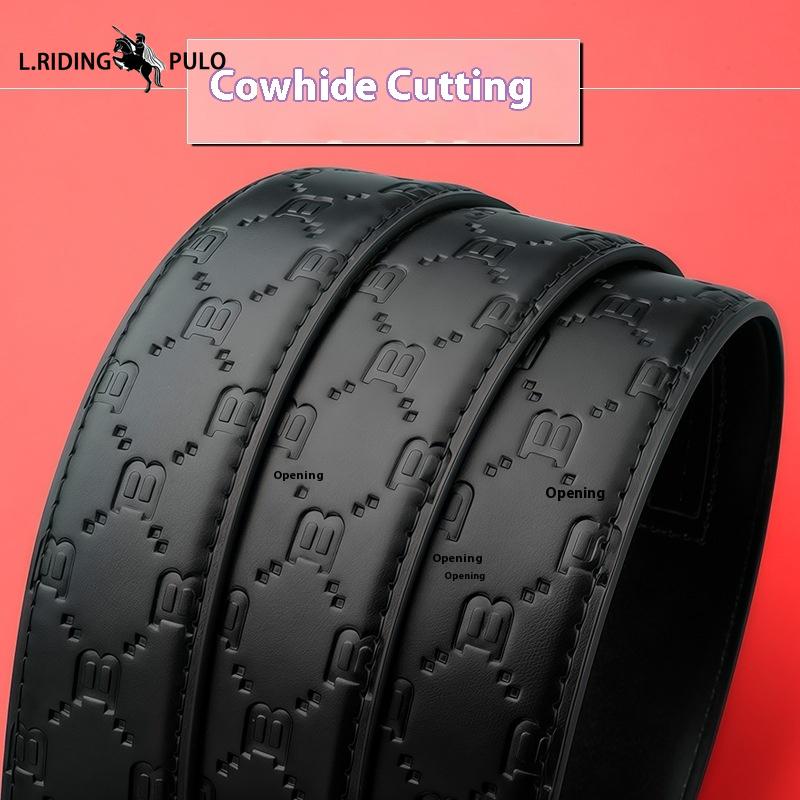 Premium High Quality Men's Belt Automatic Buckle Business Casual Belt