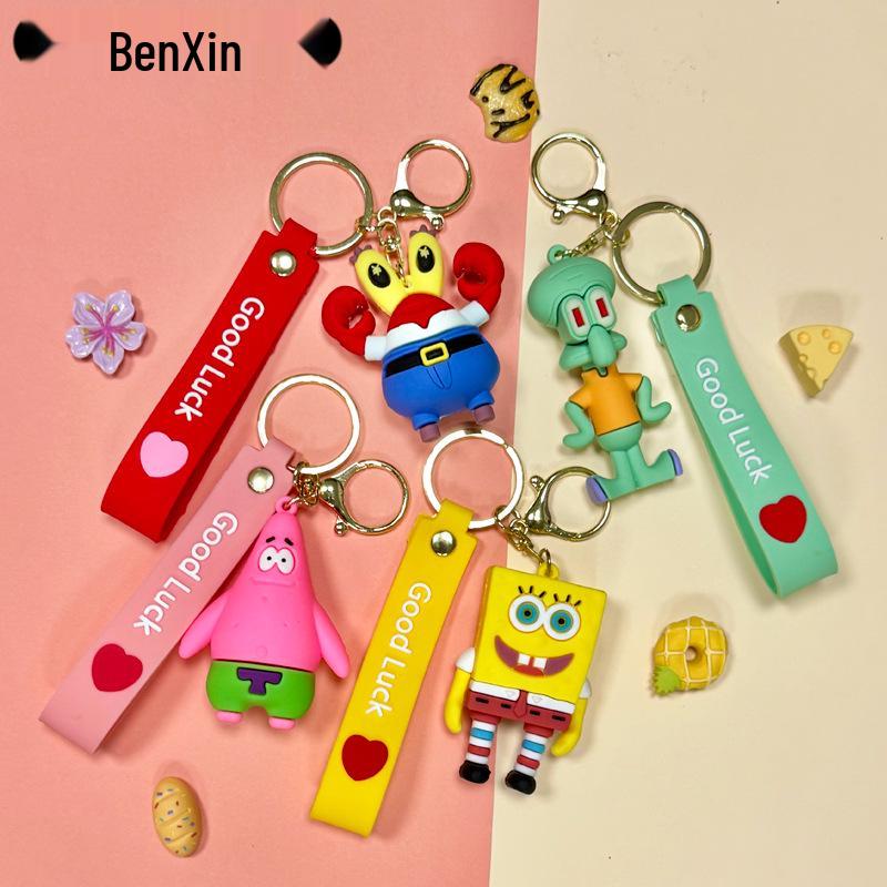 Creative SpongeBob & Patrick Star Cute Keychain Bag Pendant Doll Gift