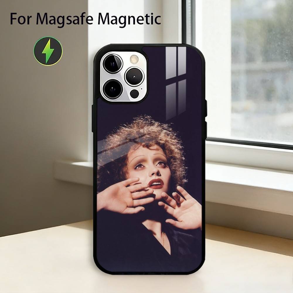 

Singer Edith Piaf Phone Case For iPhone17,16,15,14,13,12,11 Plus,Pro Magnetic For Magsafe Wireless Charging iPhone15Plus