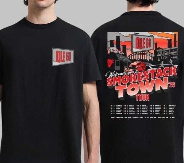 SALE Ole 60 Smokestack Town Tour 2026 T-Shirt Unisex T-Shirt XXXXL
