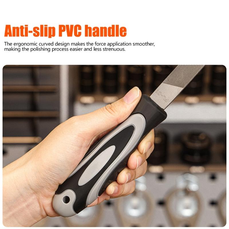 Flat/Half Circle Hand File with Nonslip Handle Road Bike Maintenance File For Cycling Equipment Repair Tool Enduring